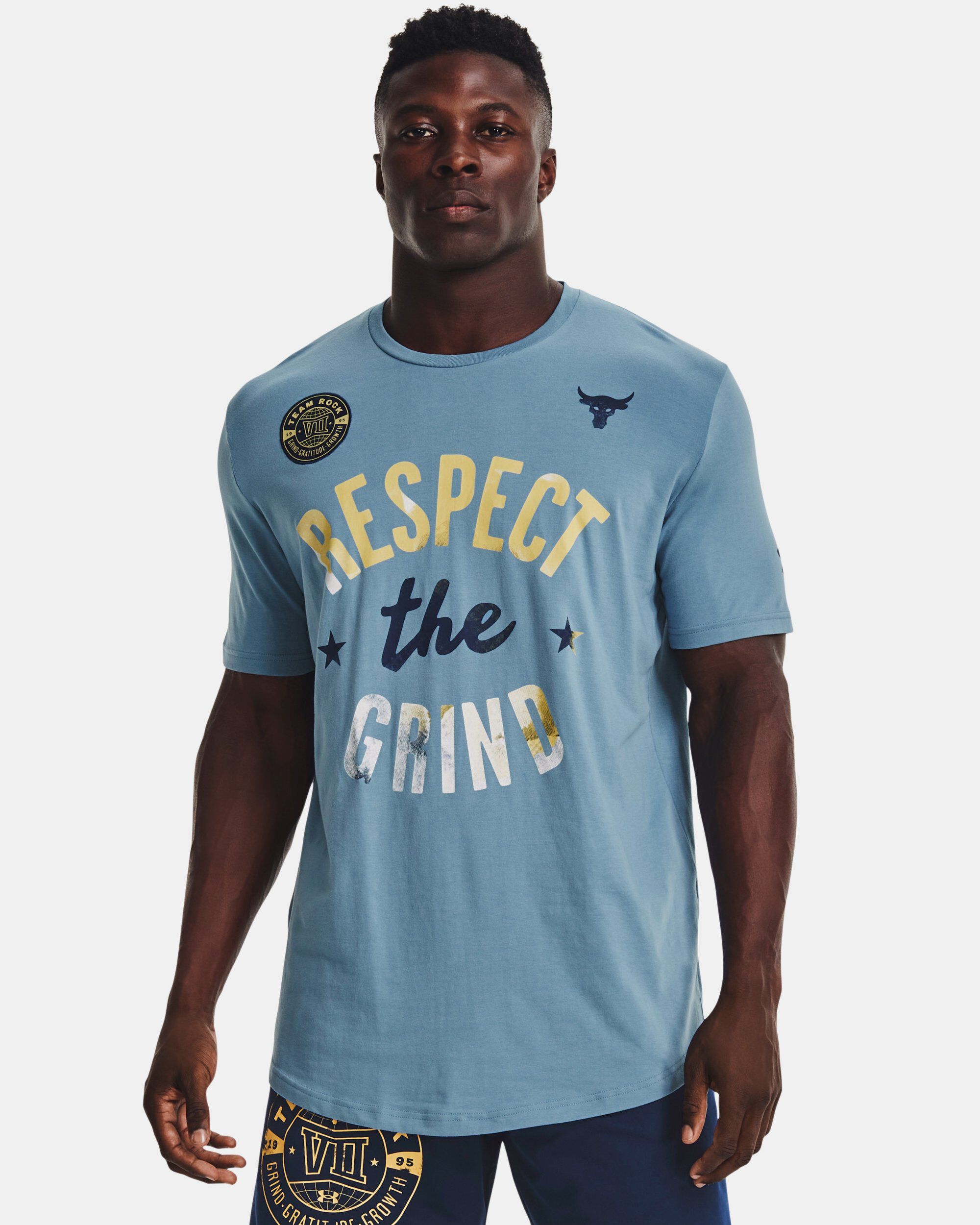 Project rock shop respect shirt