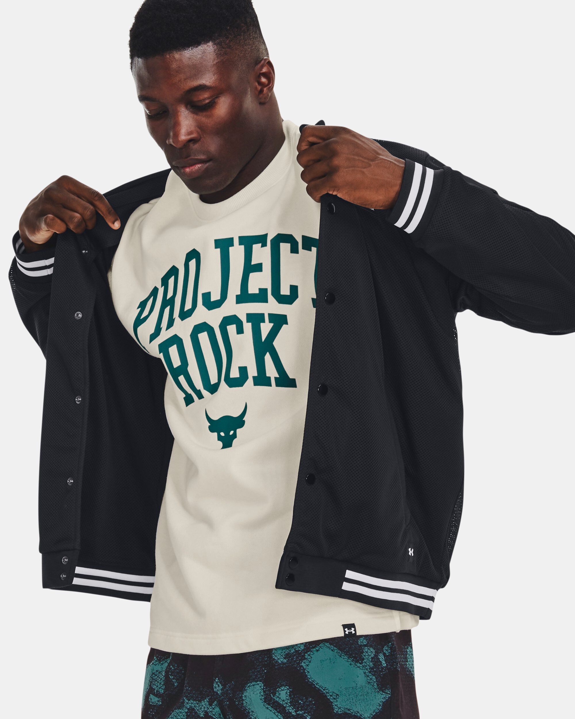 Men's project rock legacy windbreaker jacket on sale