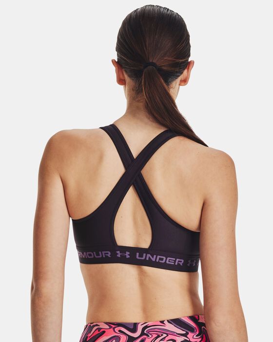 Women's Armour® Mid Crossback Sports Bra image number 1