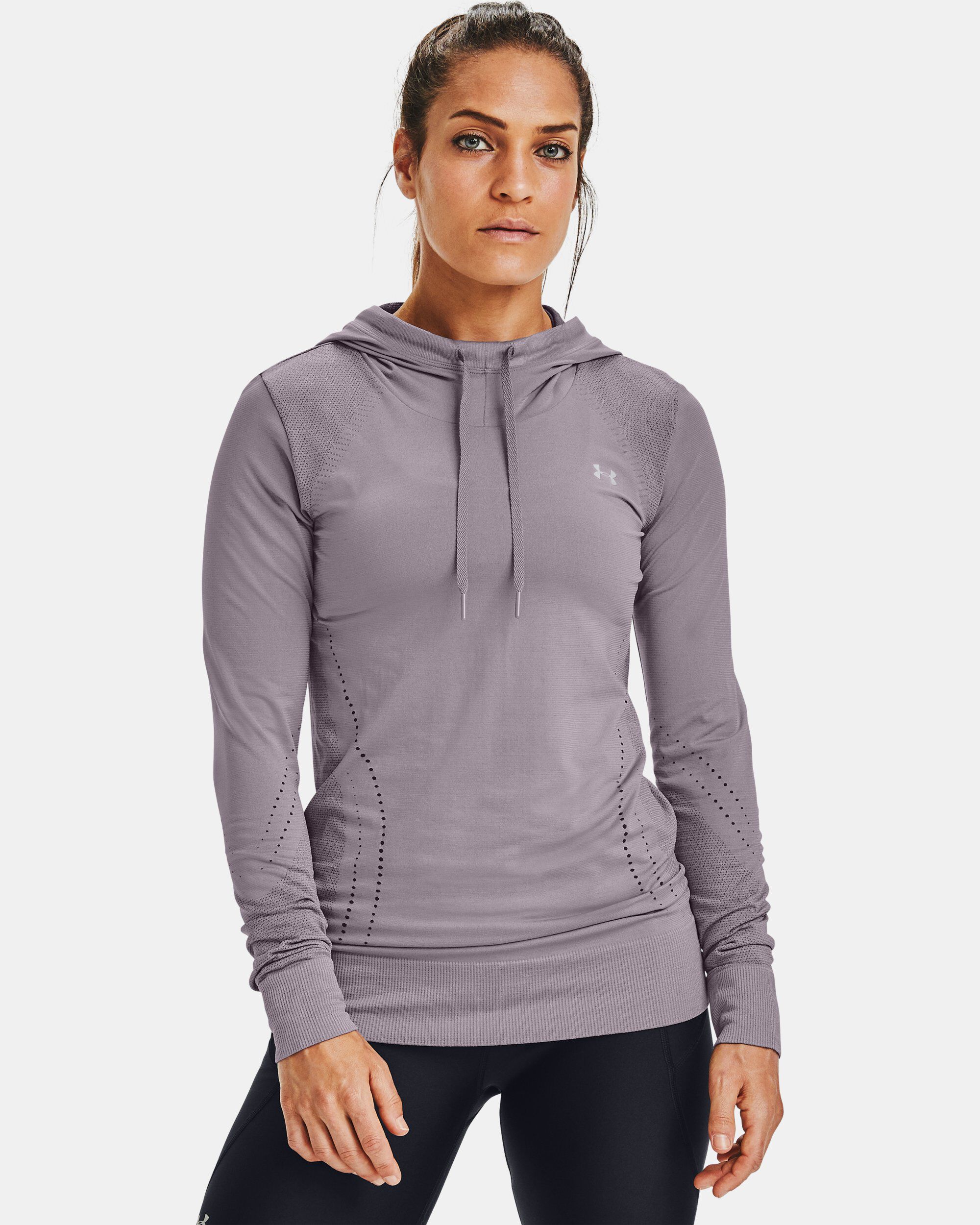 Under Armour Women s UA Seamless Hoodie Purple in KSA