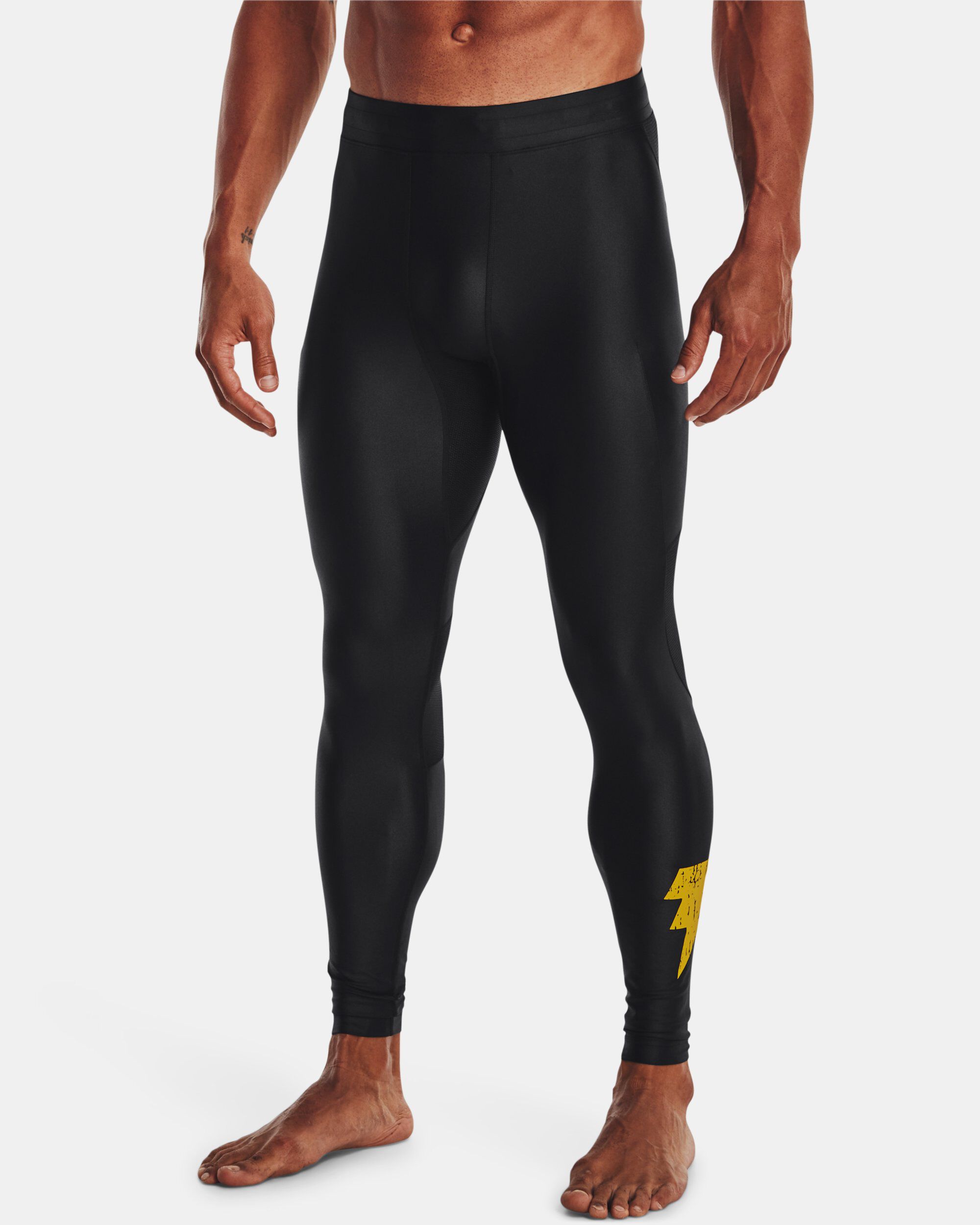 Men s Project Rock Iso Chill Black Adam Leggings