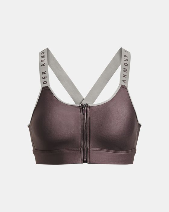 Women's UA Infinity High Zip Sports Bra image number 0