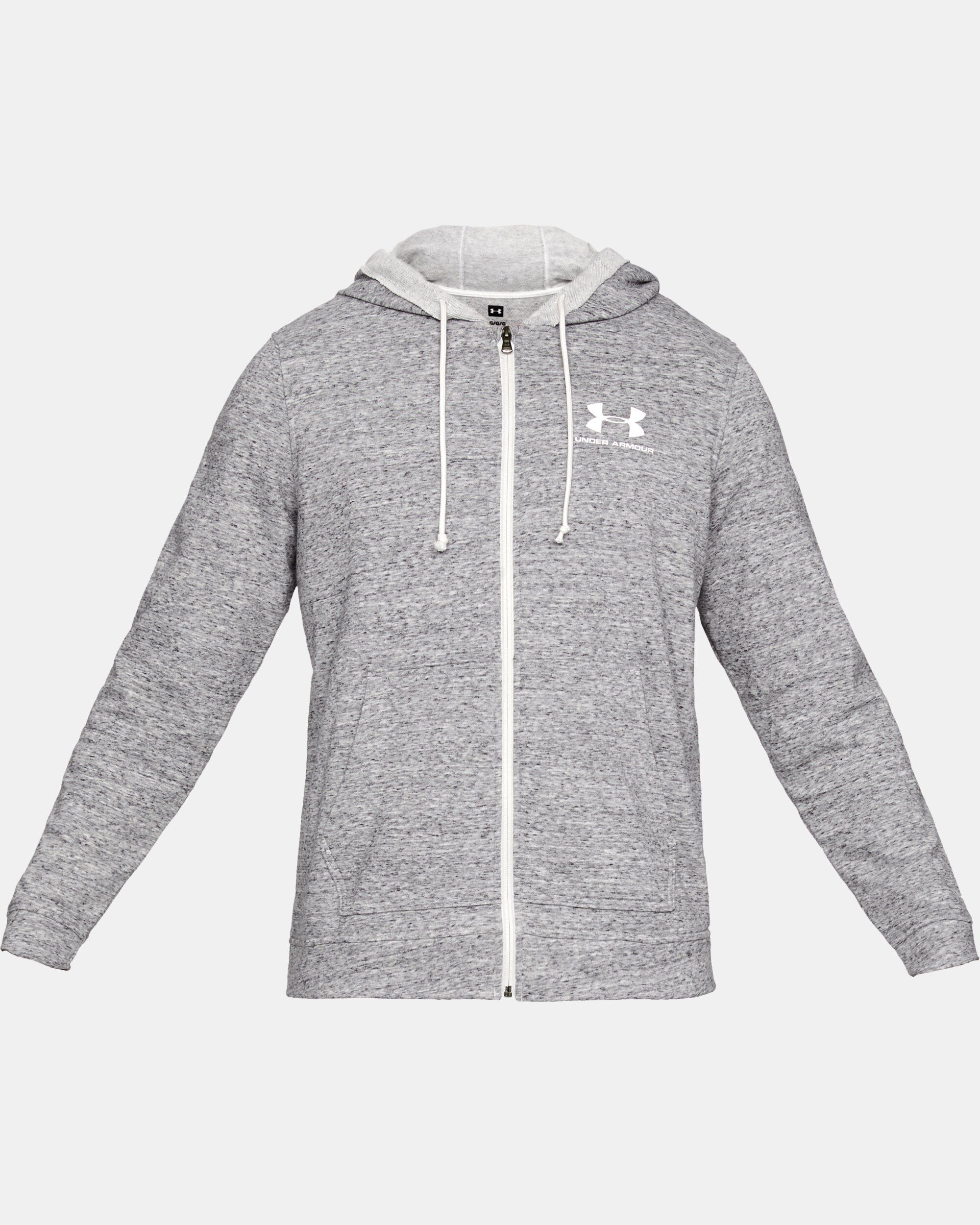 Buy Men s UA Sportstyle Terry Full Zip White in KSA Under Armour
