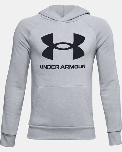 Boys' UA Rival Fleece Big Logo Hoodie