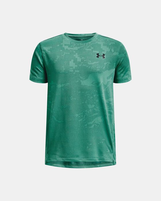 Boys' UA Tech™ Vent Jacquard Short Sleeve image number 0