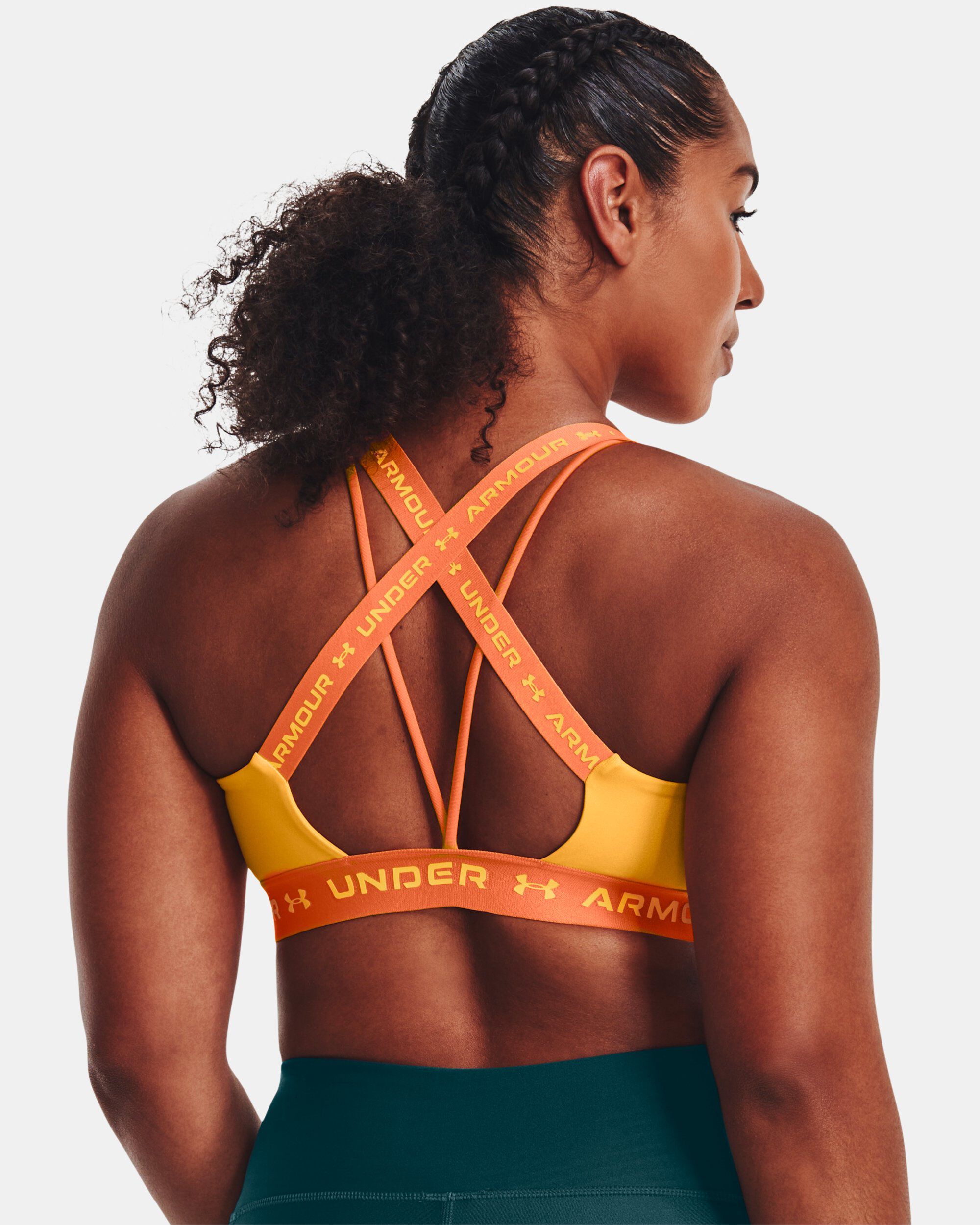 Under armour wordmark sports hot sale bra