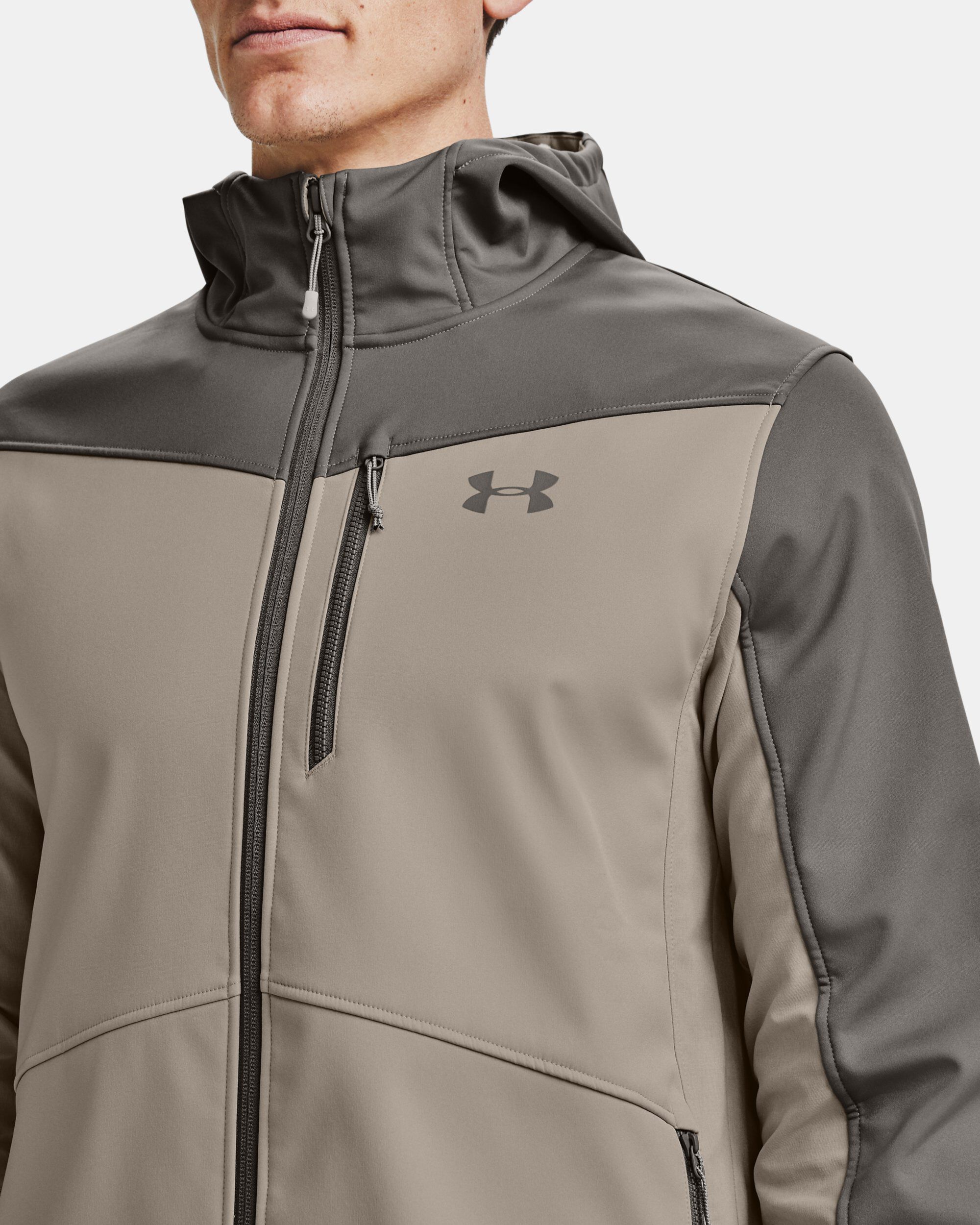 Under Armour Men s ColdGear Infrared Shield Hooded Jacket Brown
