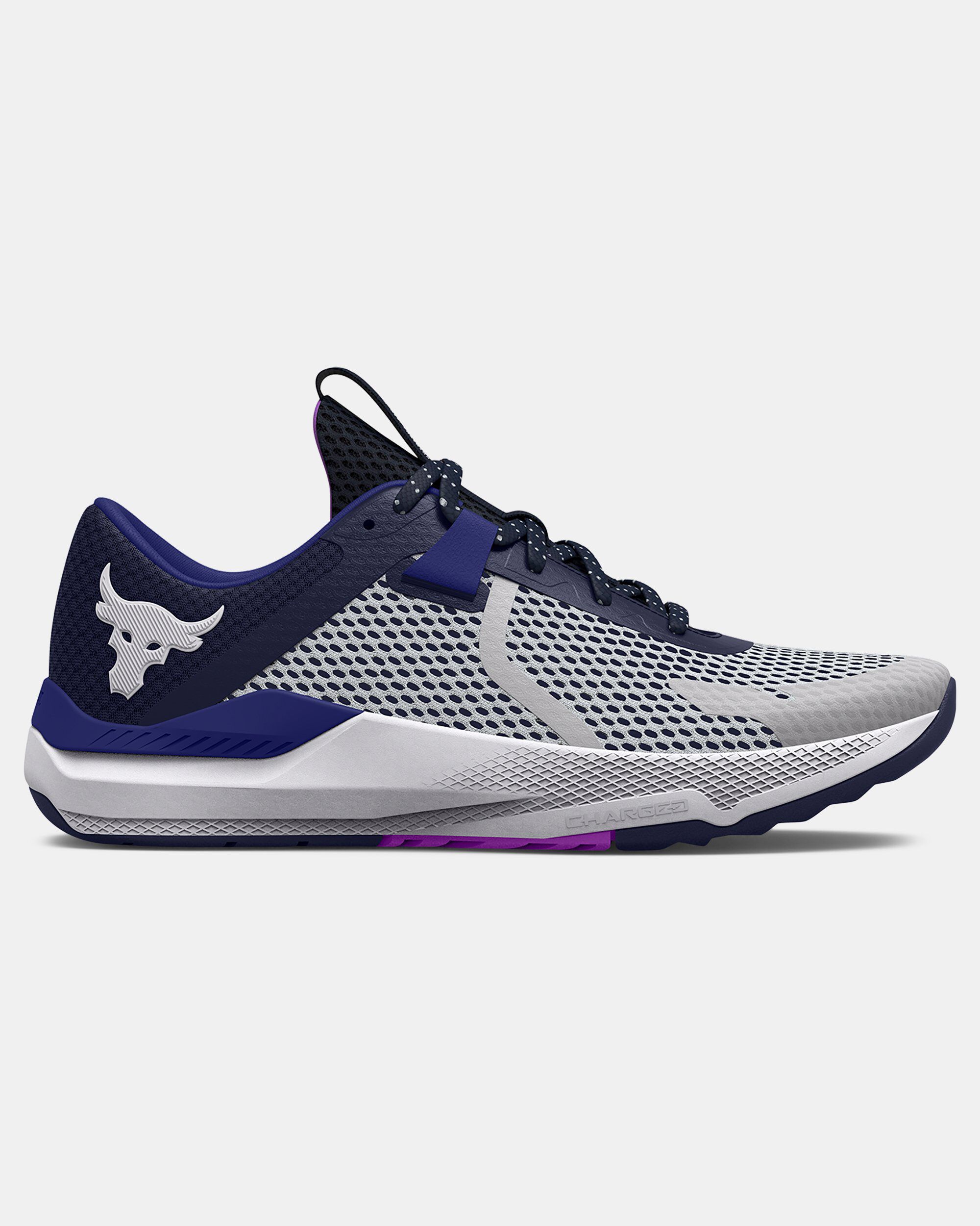 Under Armour Unisex Project Rock BSR 2 Training Shoes Grey in KSA