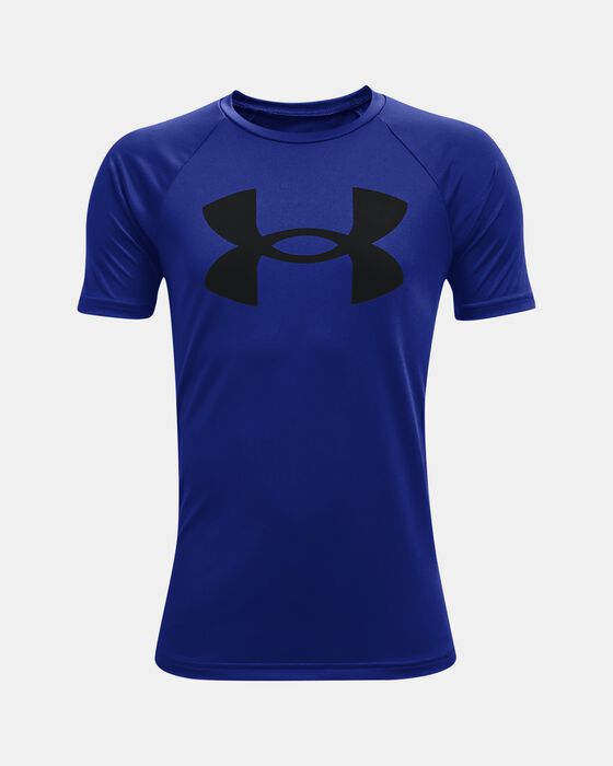 Boys' UA Tech™ Big Logo Short Sleeve image number 0