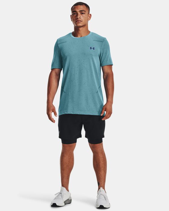 Men's UA Seamless Grid Short Sleeve image number 2