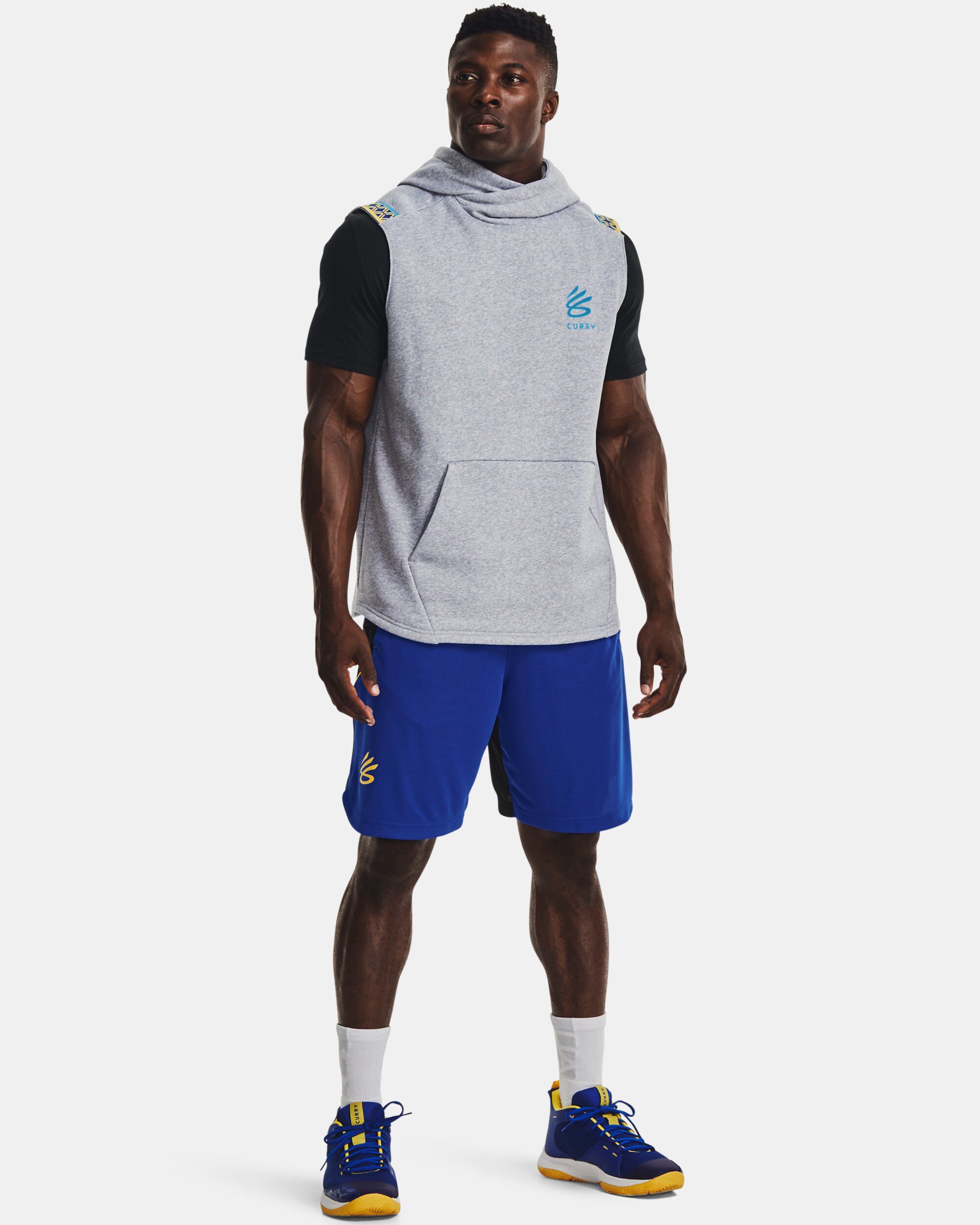Curry sleeveless hoodie hotsell