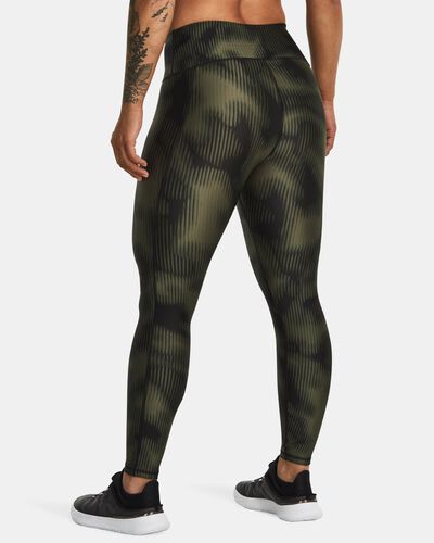 Women's HeatGear® Armour No-Slip Waistband Printed Ankle Leggings