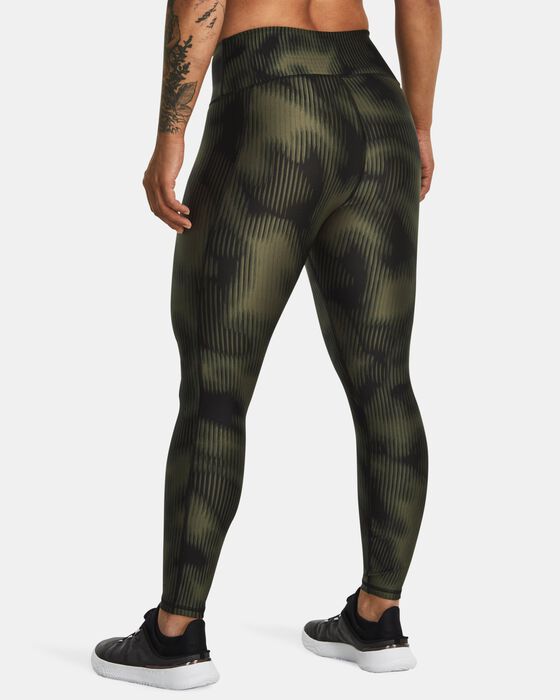 Women's HeatGear® Armour No-Slip Waistband Printed Ankle Leggings image number 1