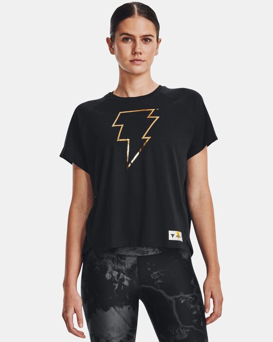 Women's Project Rock Black Adam Short Sleeve image number 0