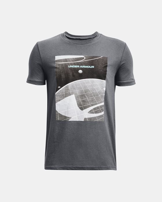 Boys' UA Basketball Outside Short Sleeve image number 0