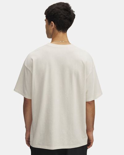 Men's UA Heavyweight Oversized Logo Wash Short Sleeve
