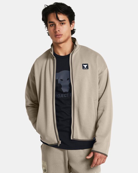 Men's Project Rock Essential Fleece Full-Zip image number 0