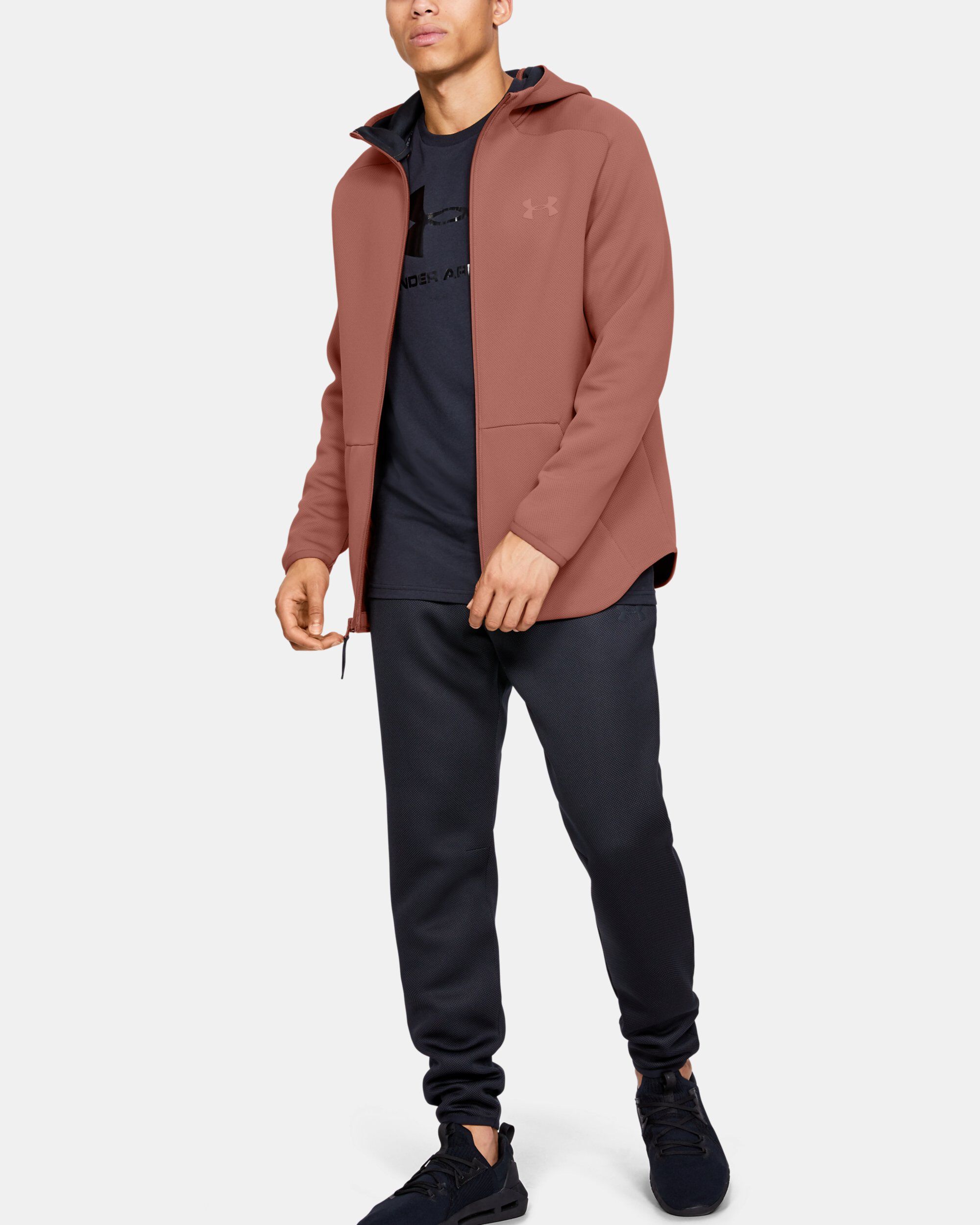 Buy Men s UA MOVE Full Zip Hoodie Brown in KSA Under Armour