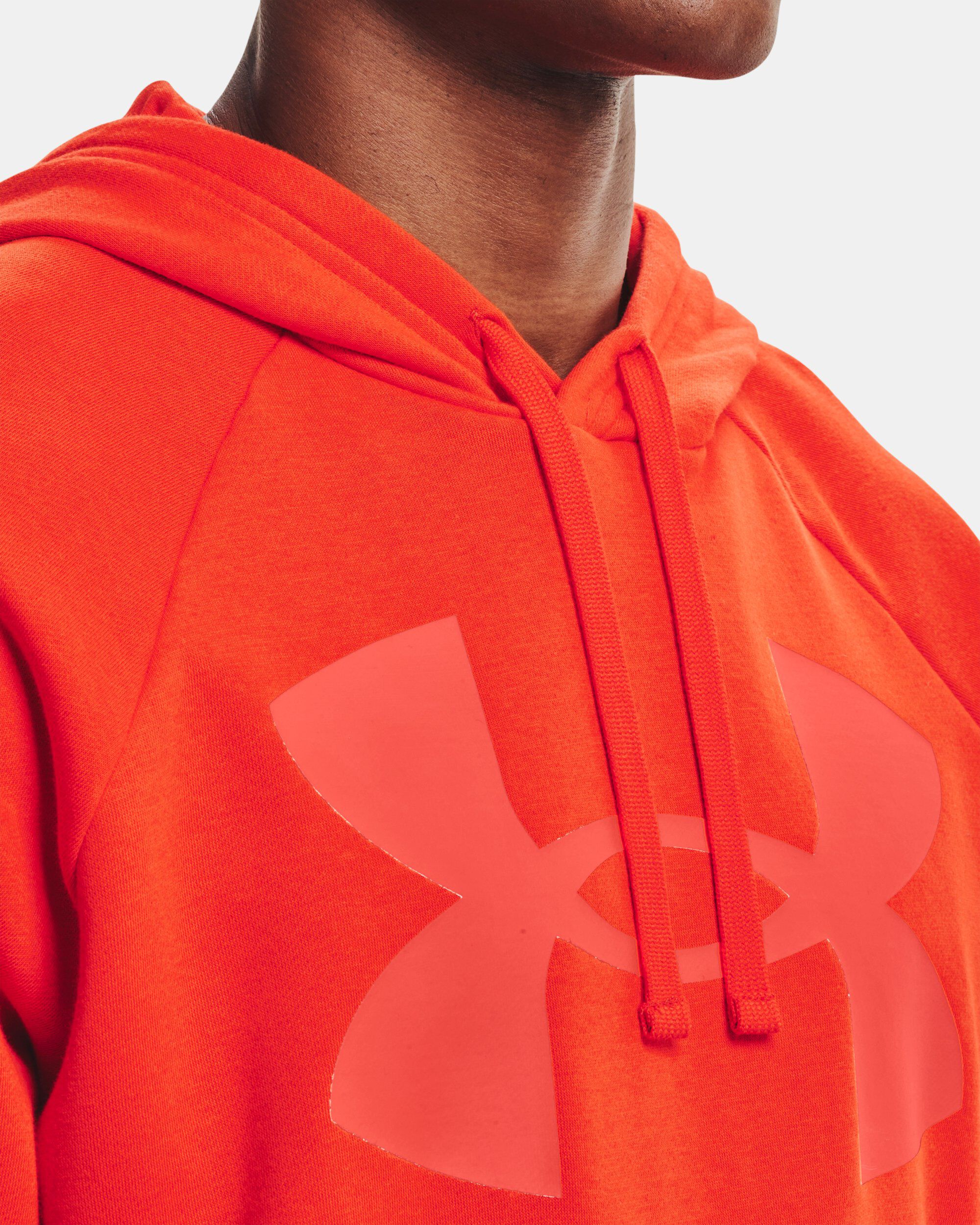 Neon orange outlet under armour hoodie