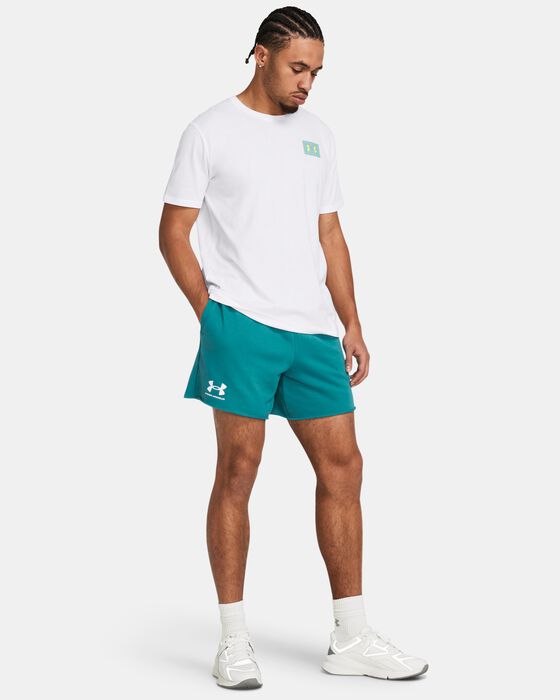 Men's UA Rival Terry 6" Shorts image number 2