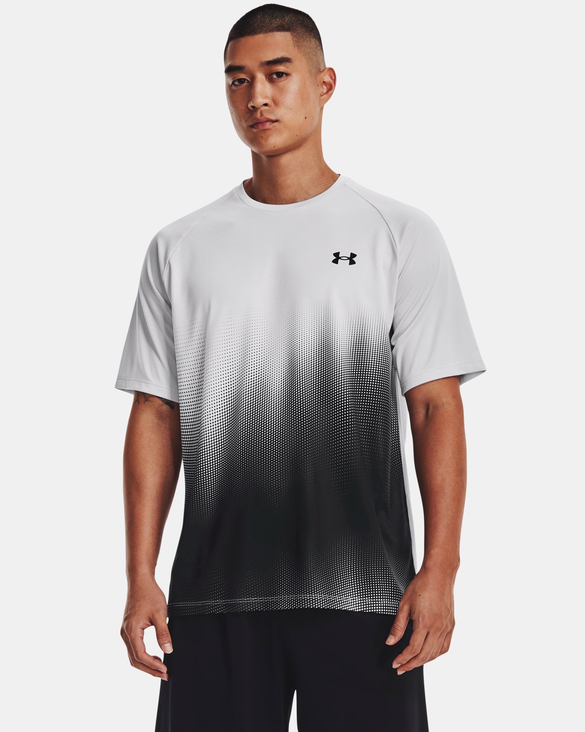 Under Armour Men s UA Tech Fade Short Sleeve Grey in KSA