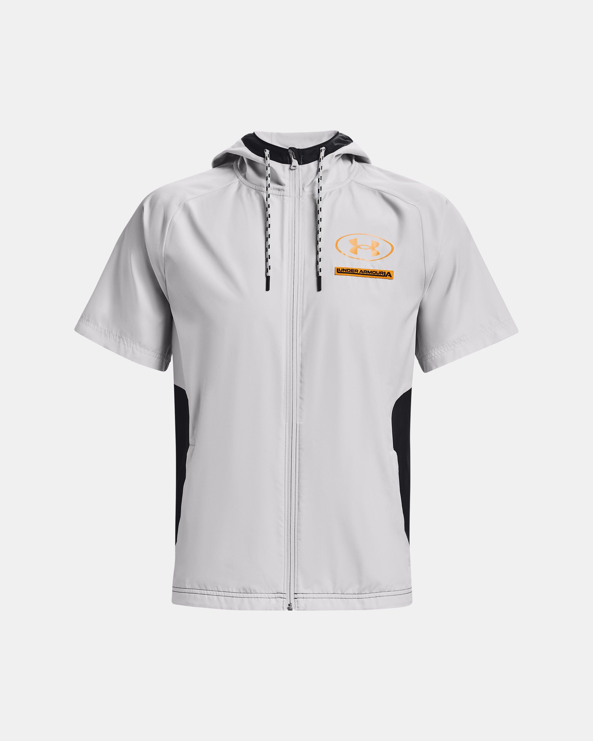 Short sleeve full zip hoodie top