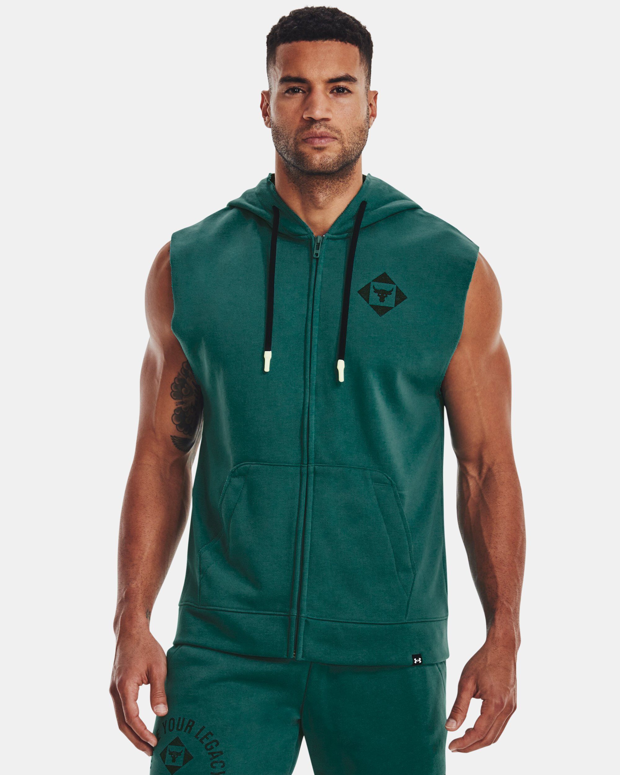 Under armour men's sleeveless hoodie deals