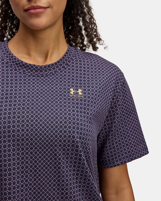 Women's UA Heavyweight Holiday Short Sleeve image number 2