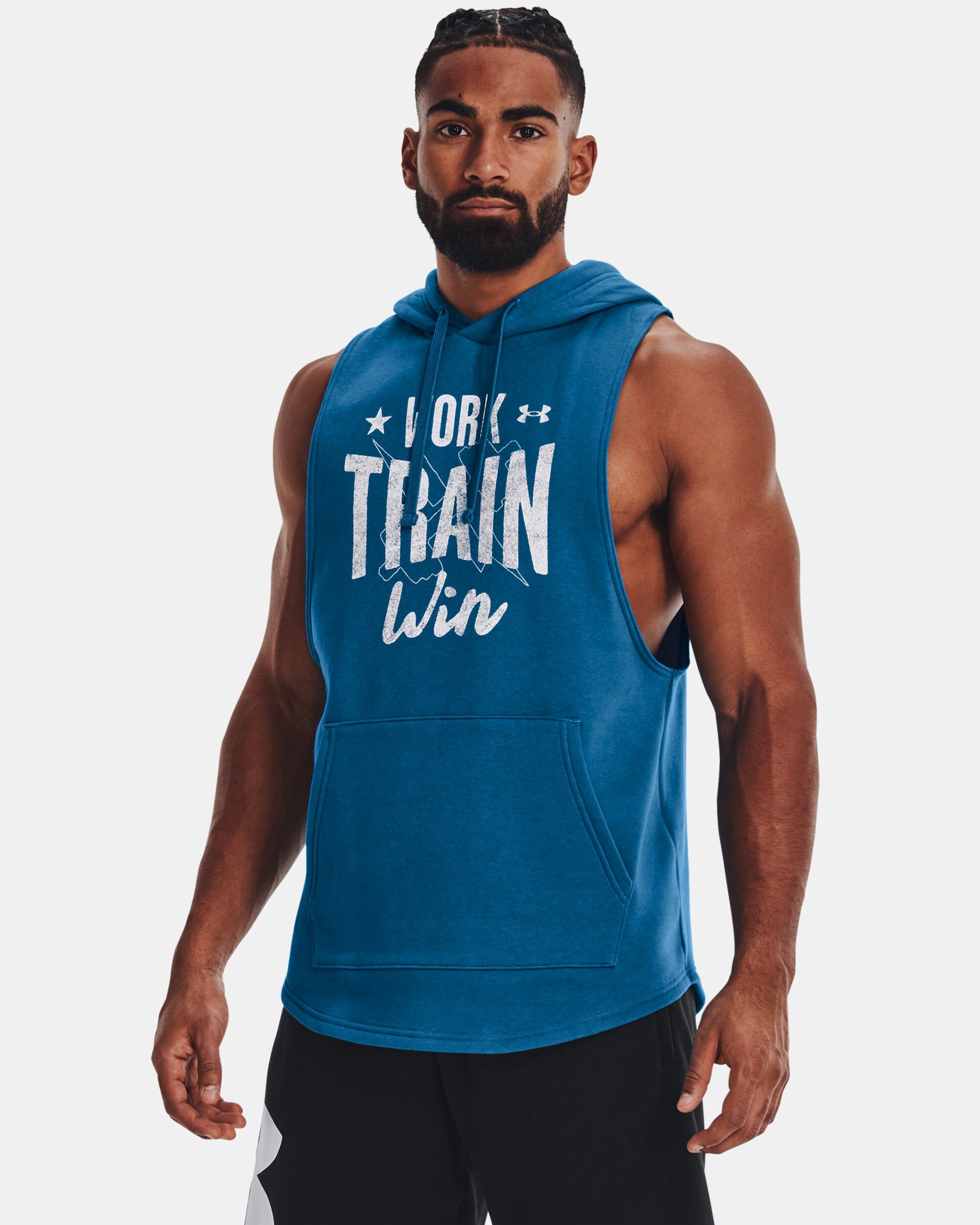 Fleece sleeveless hoodie clearance