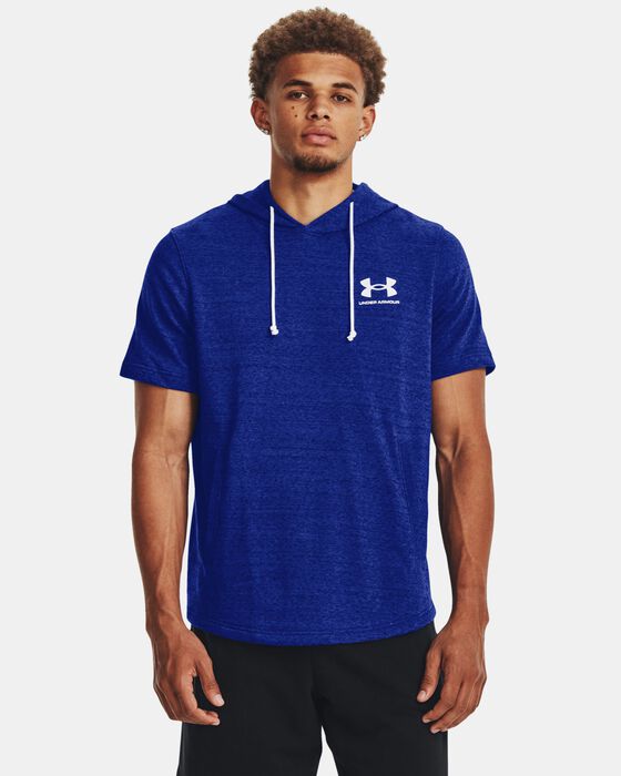 Men's UA Rival Terry Short Sleeve Hoodie image number 0