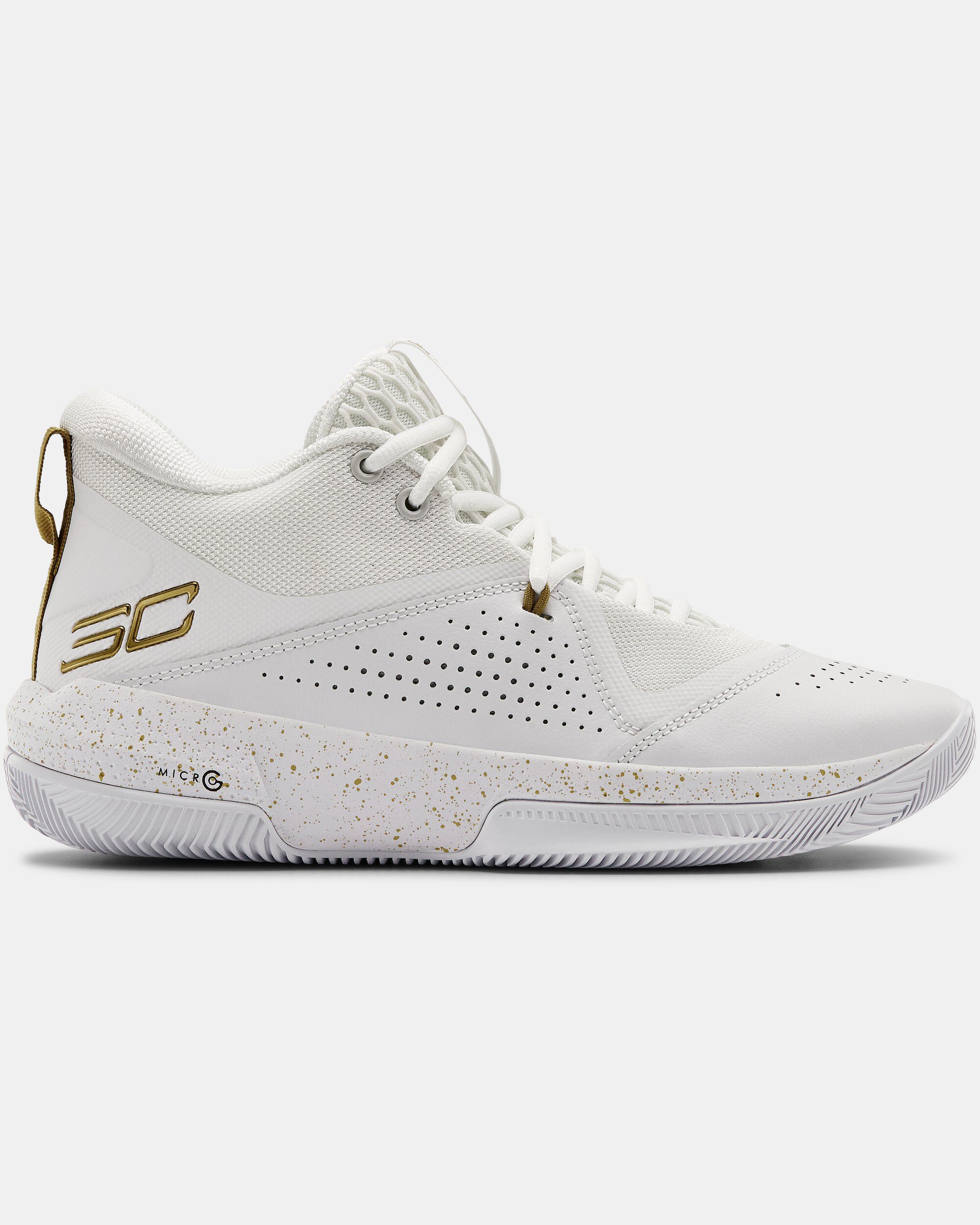 Buy Adult UA SC 3ZER0 IV Basketball Shoes White in KSA Under Armour