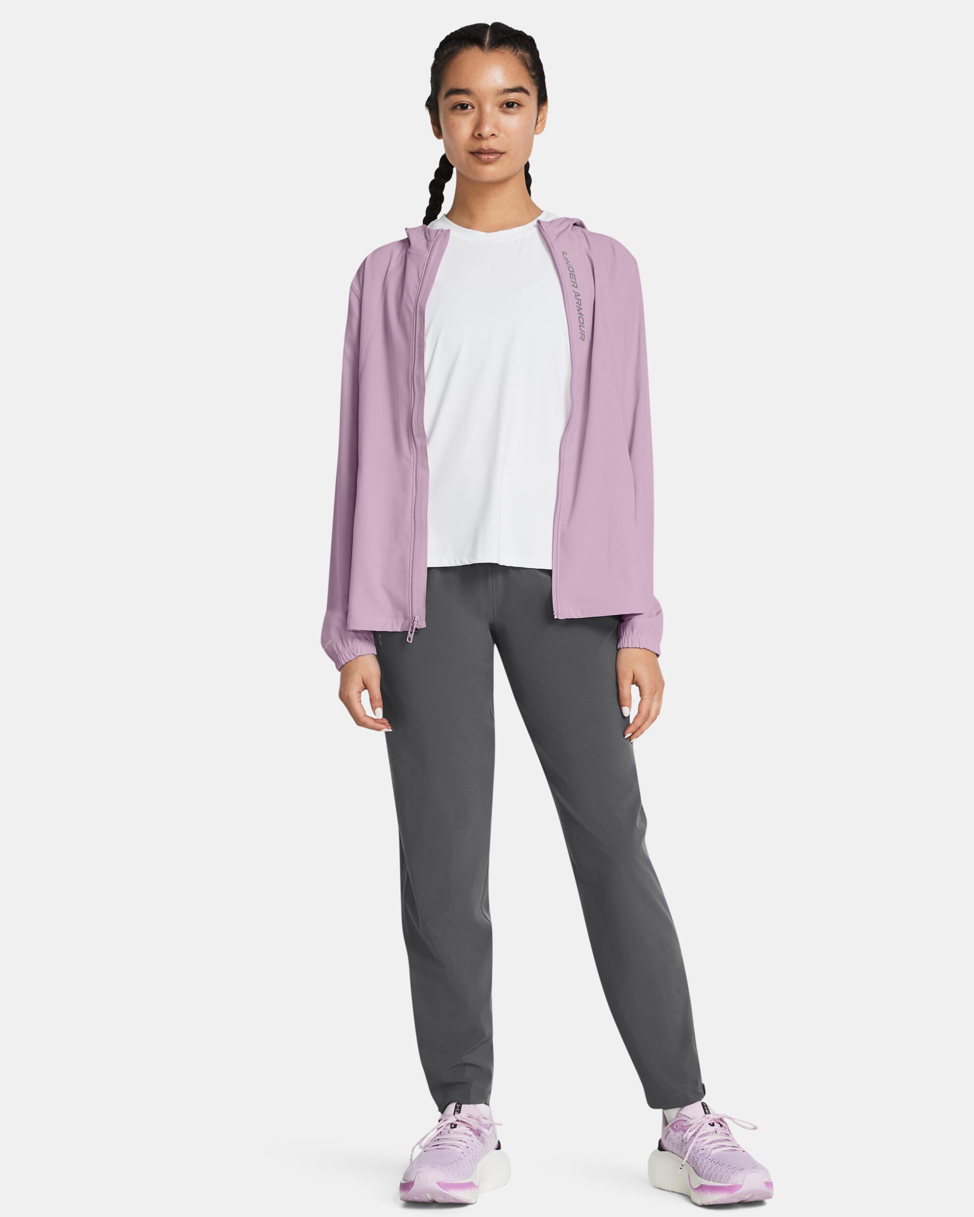Buy Women s UA OutRun The Storm Pants Grey in KSA Under Armour