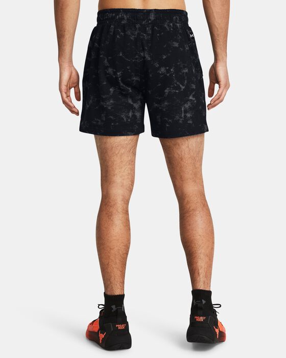 Men's Project Rock Rival Terry Printed Shorts image number 1