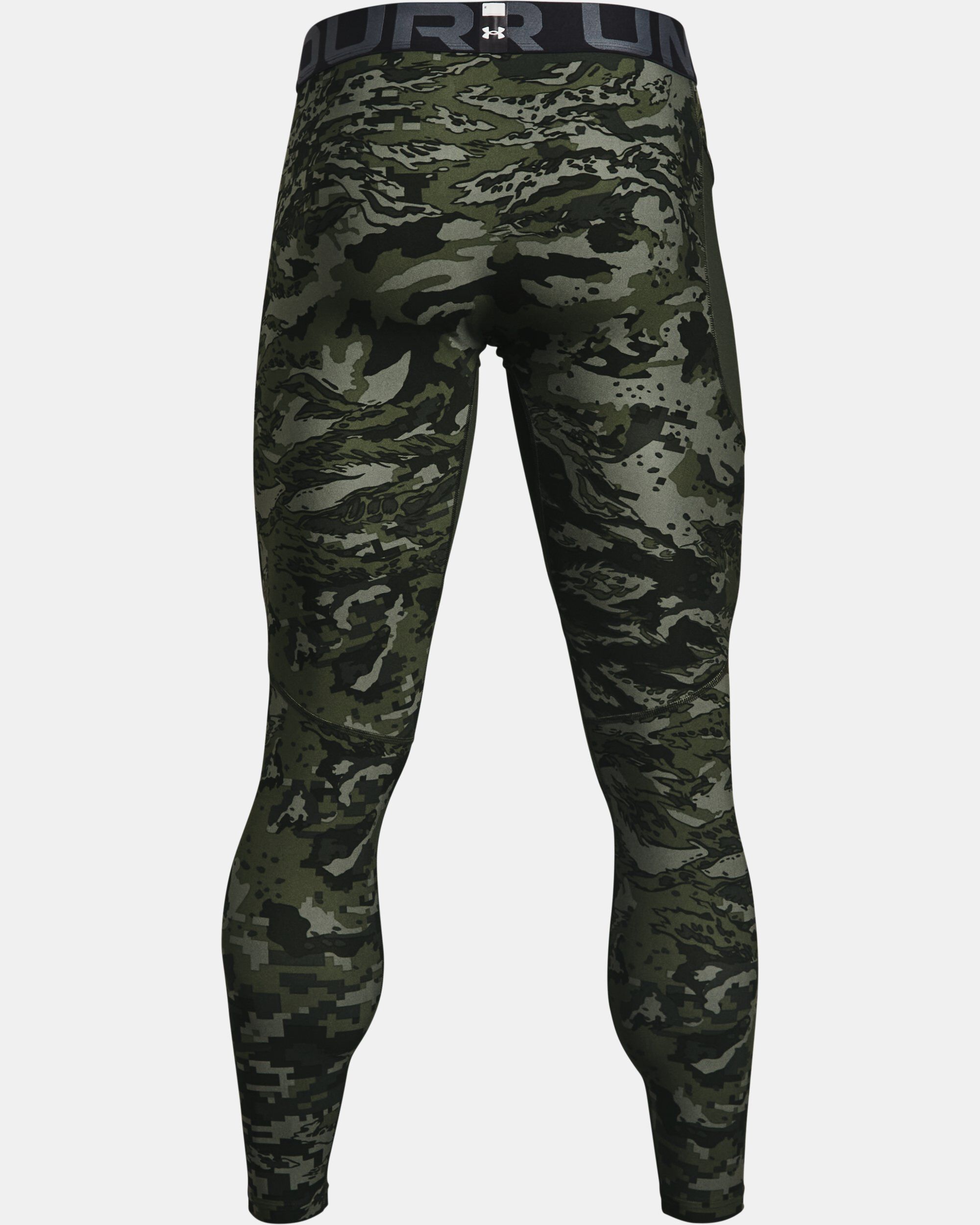 Shop Under Armour Men's HeatGear® Armour Camo Leggings Green in