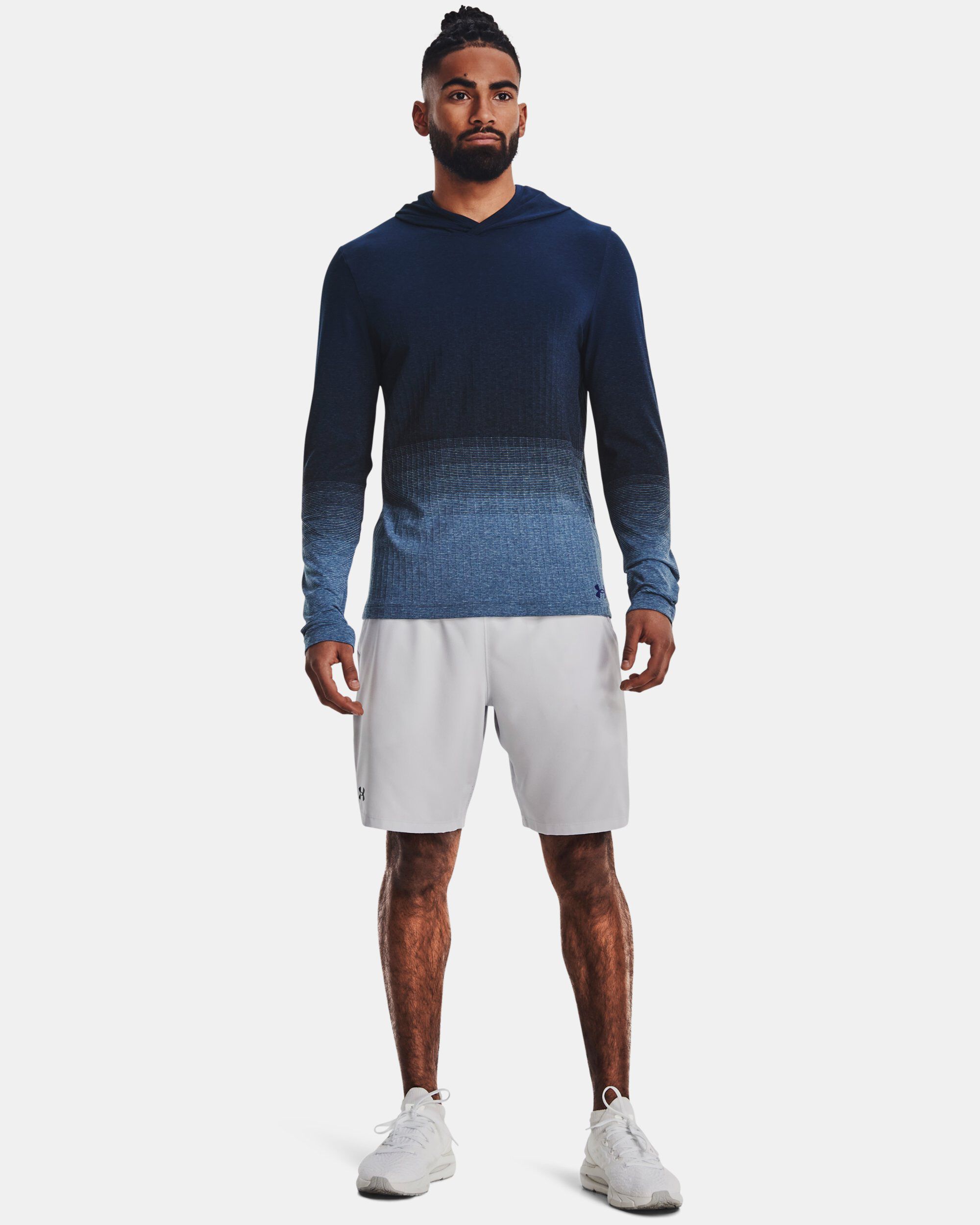 Under Armour Men s UA Seamless Lux Hoodie Blue in KSA