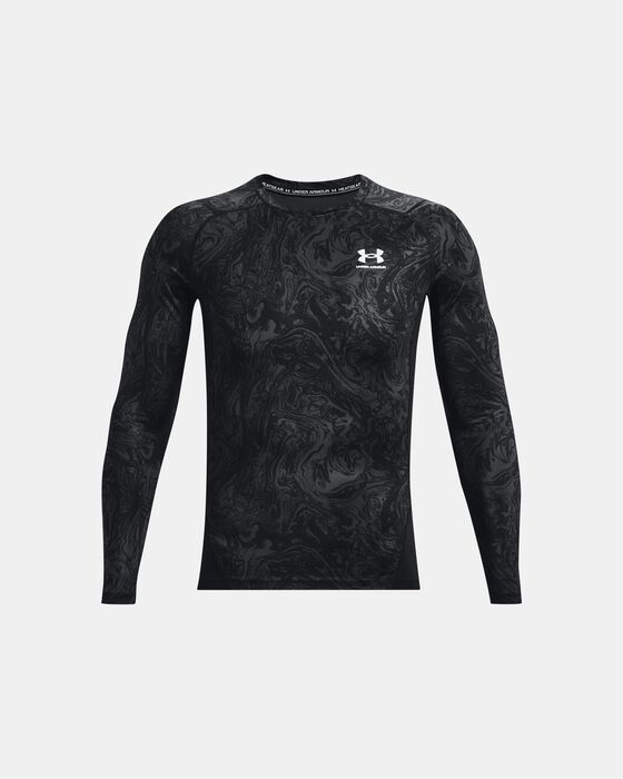 Men's HeatGear® Armour Compression Printed Long Sleeve image number 4