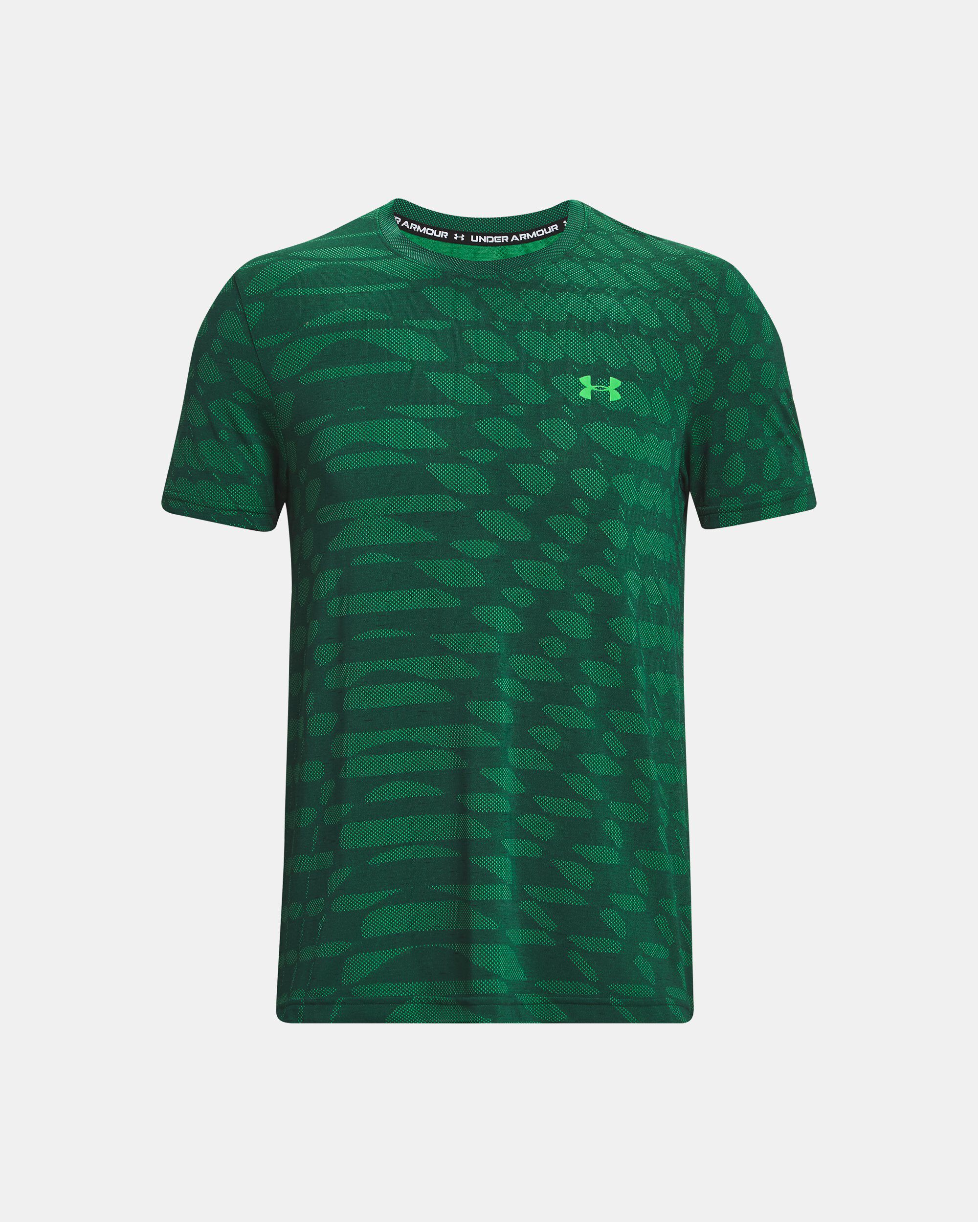 Under Armour Men s UA Seamless Ripple Short Sleeve Green in KSA