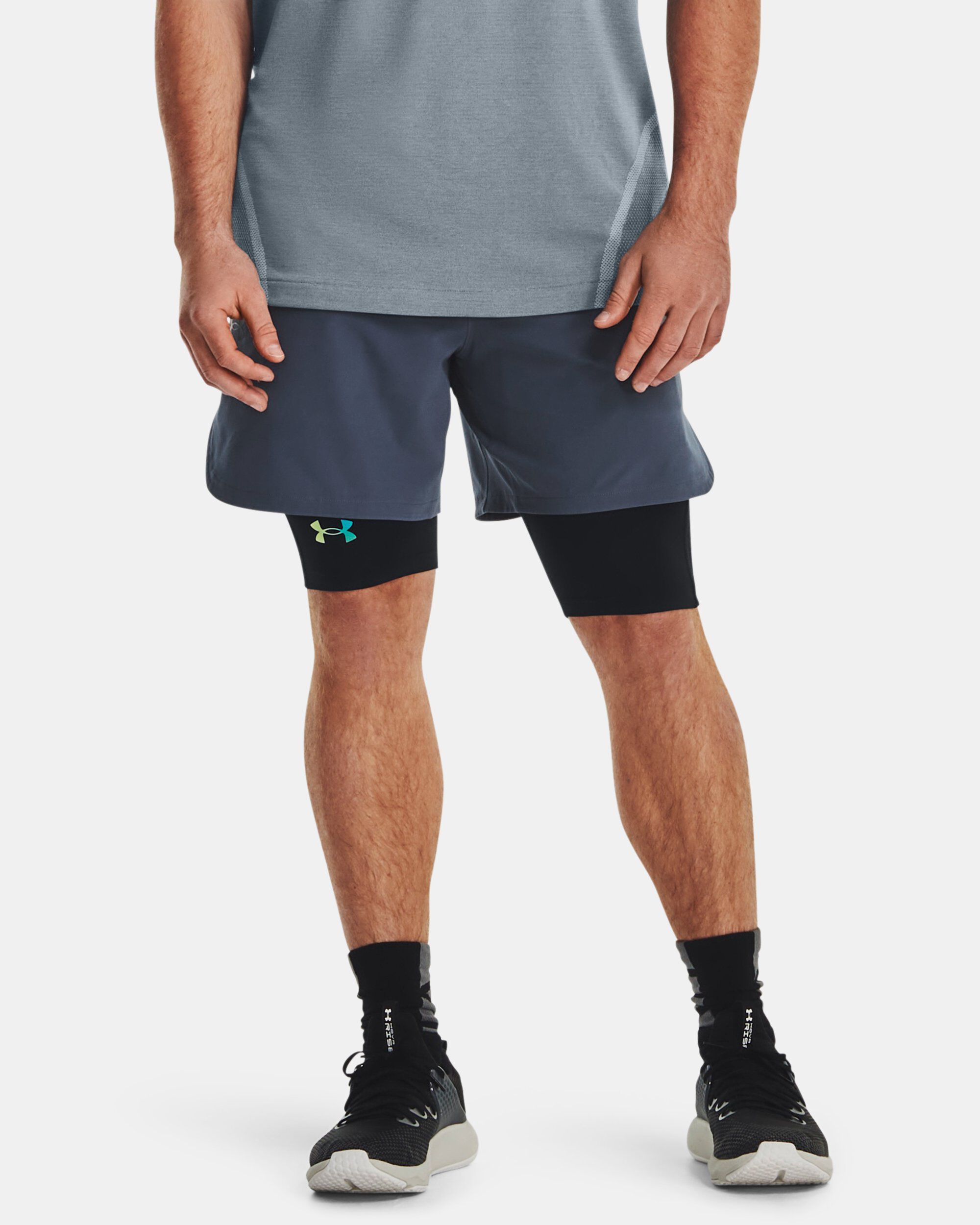 Under Armour Men s UA Peak Woven Shorts Grey in KSA