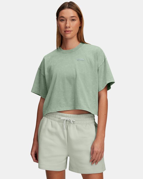 Women's UA Heavyweight Wash Short Sleeve image number 0