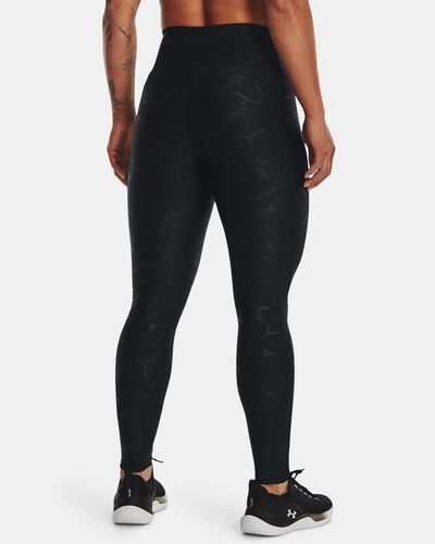 Women's HeatGear® No-Slip Waistband Emboss Leggings
