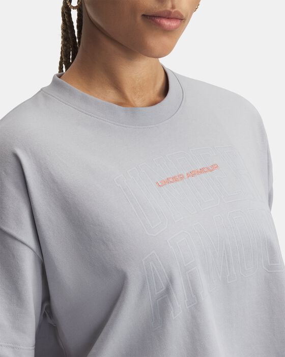 تيشيرت UA فارسيتي ميكس هيفي ويت كروب بأكمام قصيرة للنساء image number 2