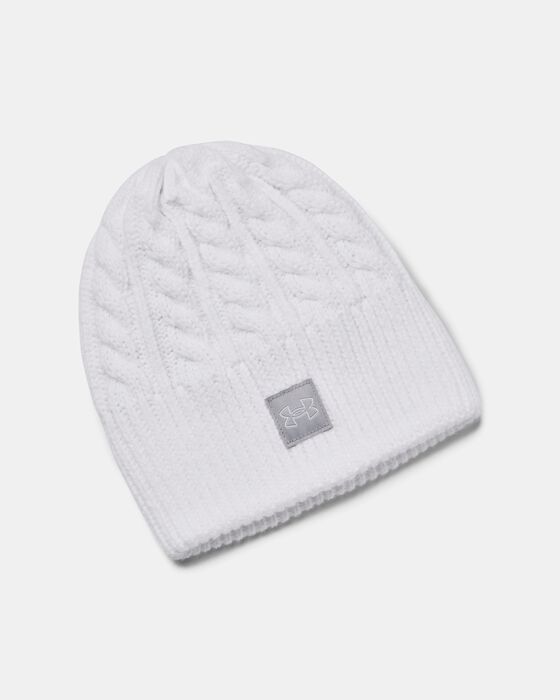 Women's UA Halftime Cable Knit Beanie image number 0