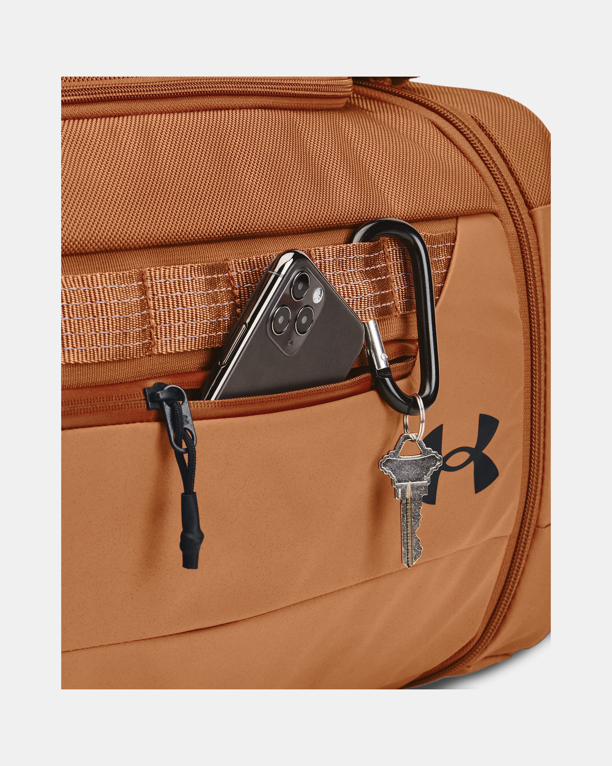 Orange under shop armour duffle bag