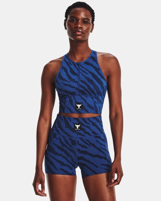 Women's Project Rock Meridian Zip Training Ground Printed Tank image number 0