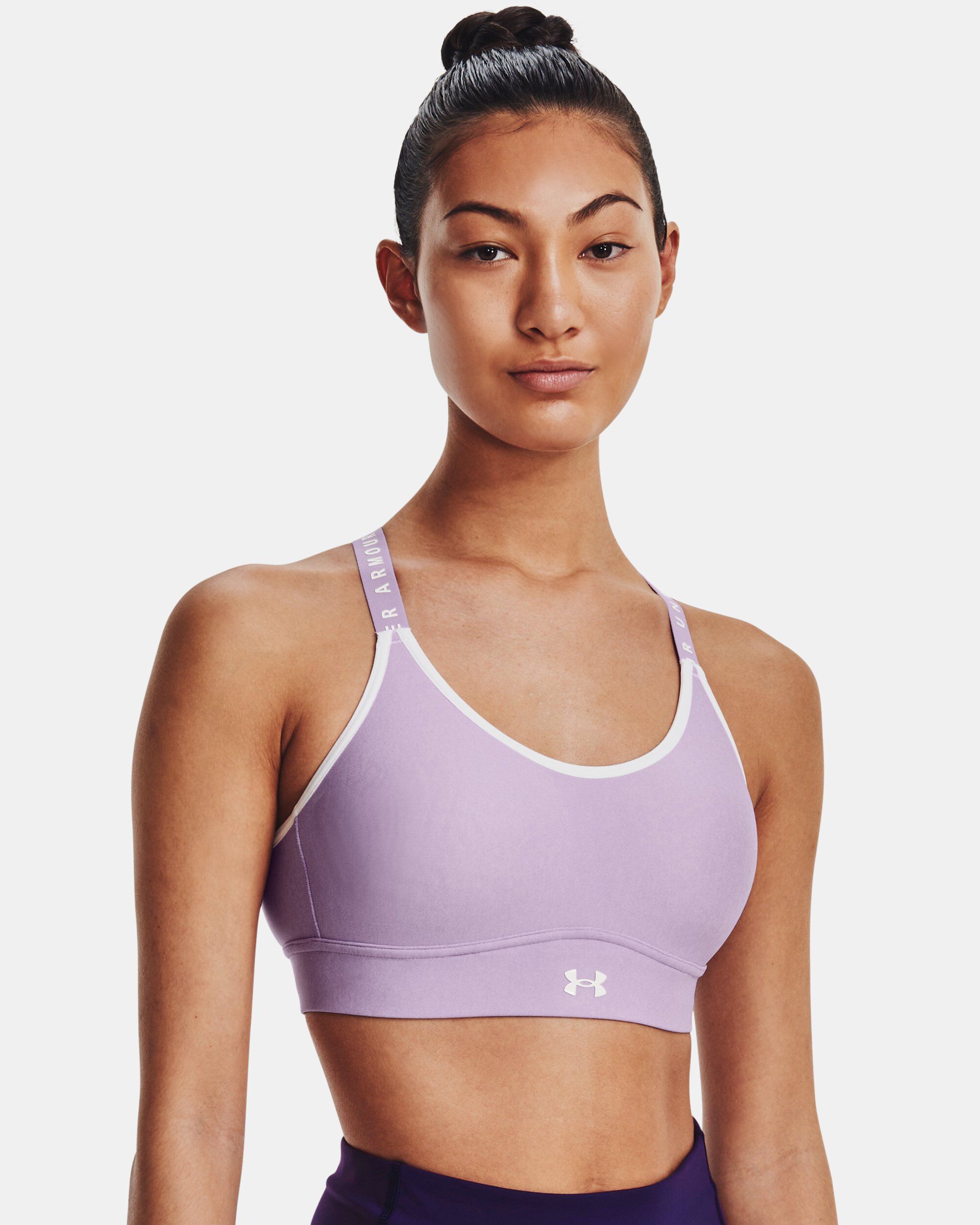 Women s UA Infinity Mid Heather Cover Sports Bra