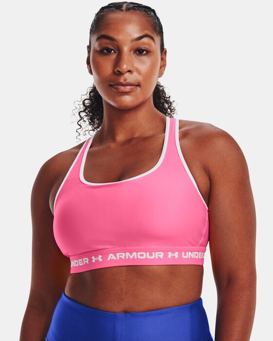 Women's Armour® Mid Crossback Sports Bra image number 3