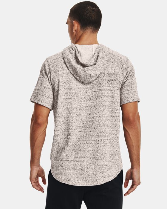 هودي UA رايفل تيري بأكمام قصيرة للرجال image number 1