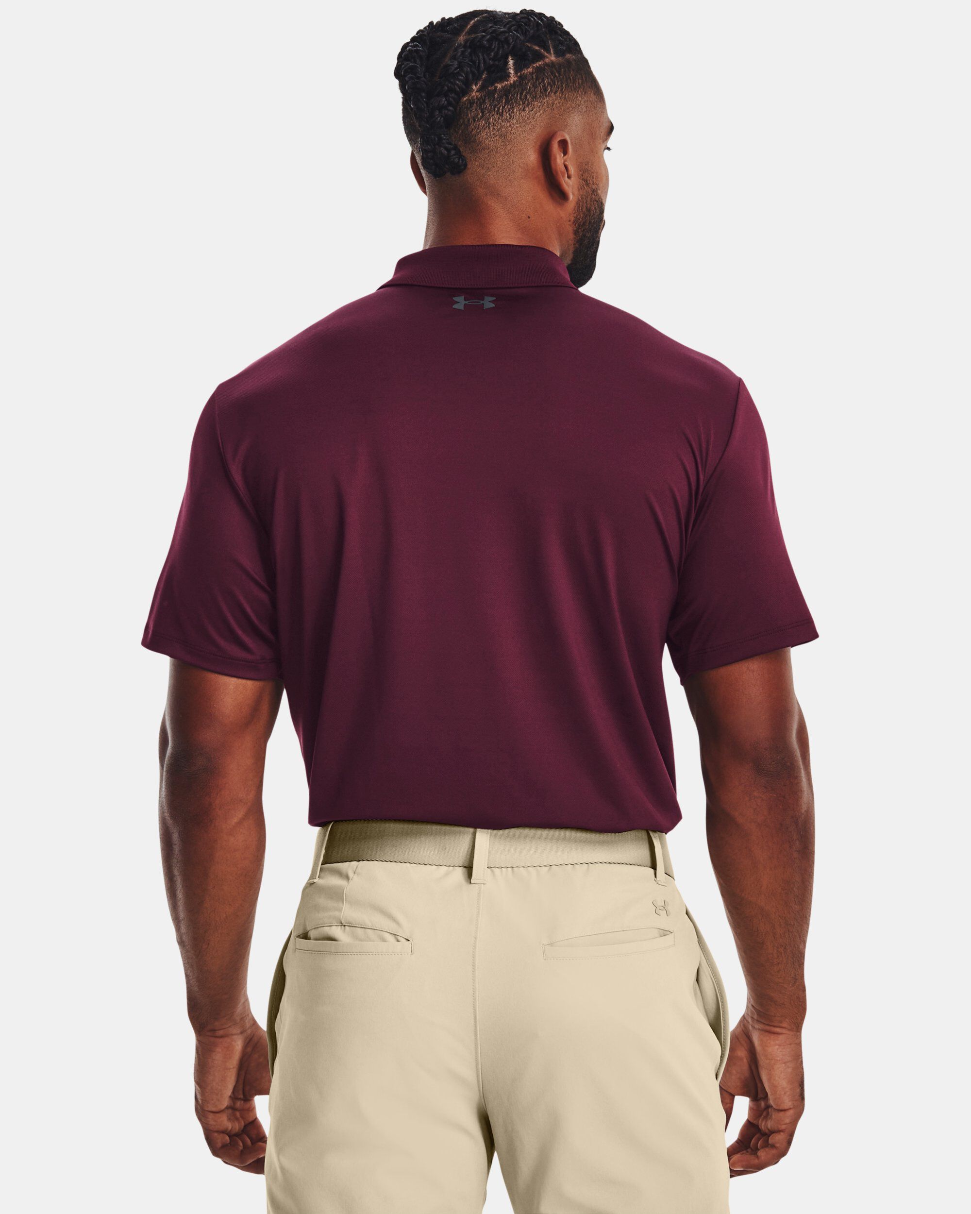 Under armour maroon discount polo
