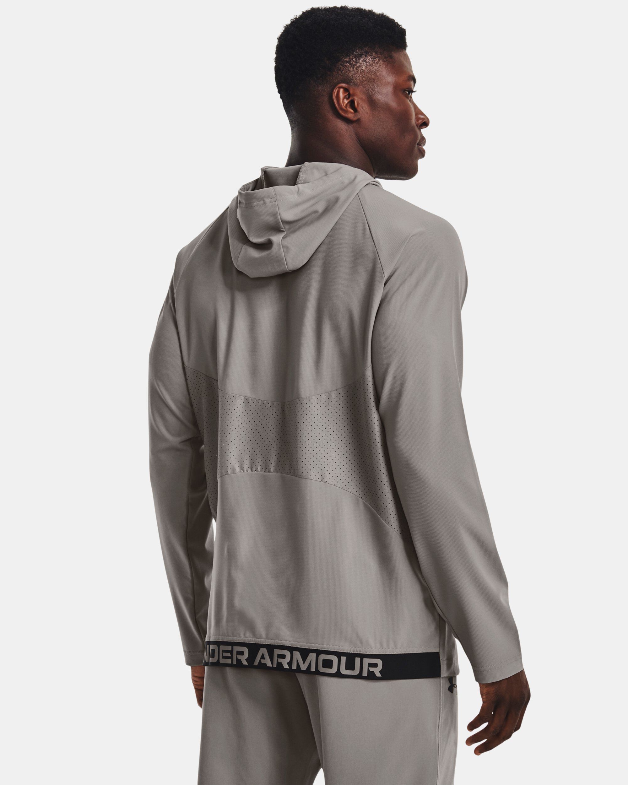 Grey hotsell windbreaker mens